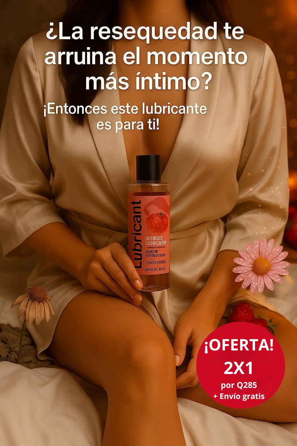 Lubricante íntimo sabor a fresa